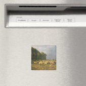 Schafschaf in einer Landschaft Magnet (In Situ (Geschirrspüler))