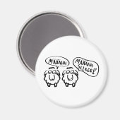 Schafschafe määähhh määhhh selber ! magnet (Vorderseite/Rückseite)