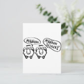 Schafschafe määähhh määhhh selber ! postkarte (Stehend Vorderseite)