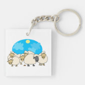 Schafschloss-Schlüsselanhänger Schlüsselanhänger (Rückseite)