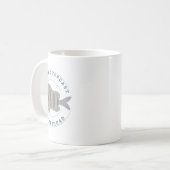 Schafshead-Angeln Fischiger Fischer Lustiger Angle Kaffeetasse (Vorderseite Links)