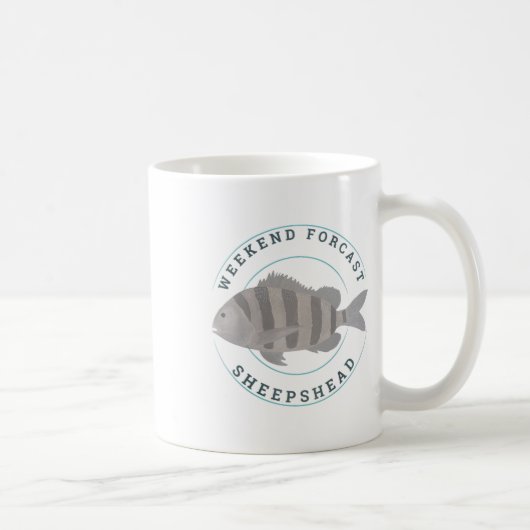 Schafshead-Angeln Fischiger Fischer Lustiger Angle Kaffeetasse (Rechts)