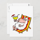 Schafskarte "Relax" Postkarte (Vorne/Hinten)