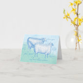 Schafskarten für Ihre handgegossenen Geschenke Karte (Gelbe Blume)