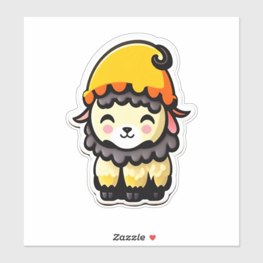 Schafsklammer Aufkleber (Blatt)