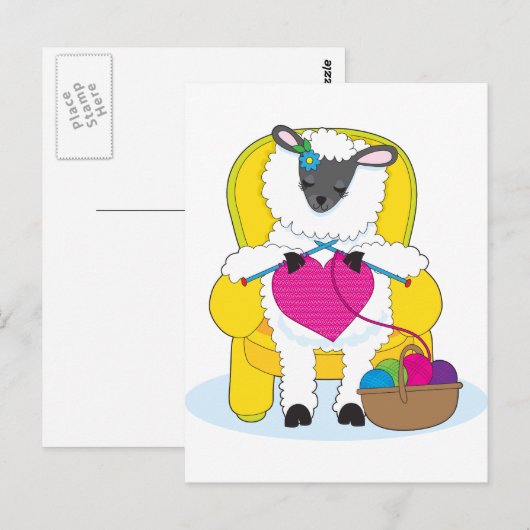 Schafsknitz Postkarte (Vorne/Hinten)