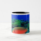 Schafskopf Zweifarbige Tasse (Mittel)