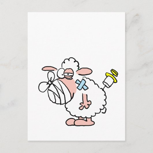 Schafskrankheit Postkarte (Vorderseite)