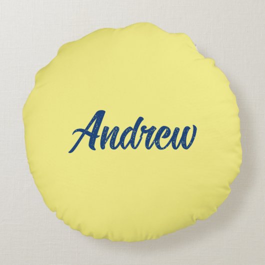 Schafsmuster Rundes Kissen (Rückseite)