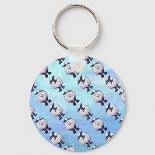 Schafsmuster Schlüsselanhänger (Vorderseite)