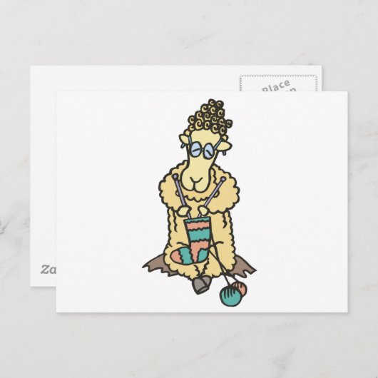 Schafspinken Postkarte (Vorne/Hinten)