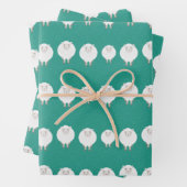 Schafspulenpapier Geschenkpapier Set (Beispiel)