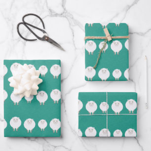 Schafspulenpapier Geschenkpapier Set