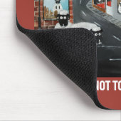 Schafstadt-Gemälde von Alfred Fox Mousepad (Ecke)