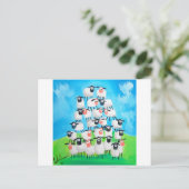 Schafstapel Postkarte (Stehend Vorderseite)