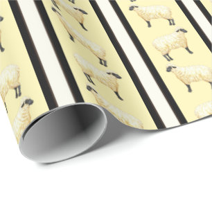 Schafstreifen geschenkpapier