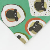 Schafsushigrün Fleecedecke (Ecke)