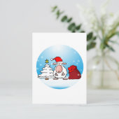 Schafsweihnacht Postkarte (Stehend Vorderseite)