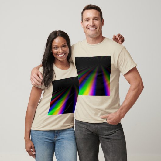 Schäfte aus rgb-Licht, die in die Ferne dunkel leu T-Shirt (Unisex)
