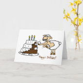 Schaftorte Karte (Gelbe Blume)