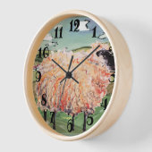 Schafuhr - "Woolie 1" Uhr der Wand (Winkel)