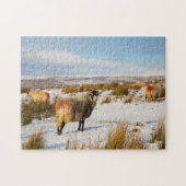 SchafWinterlandschaft Puzzle (Horizontal)