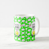 Schafwolken Sun Green Tasse (VorderseiteRechts)