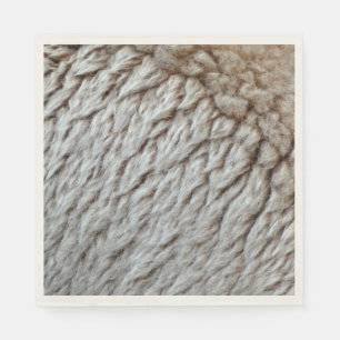 Schafwolle Abstrakte Natur Foto Serviette