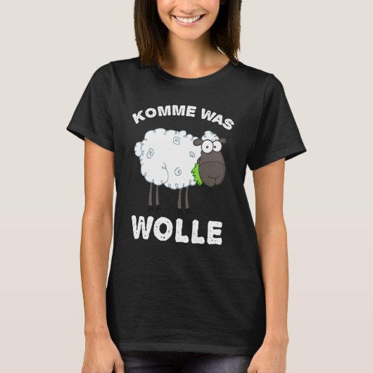 Schafwolle für Hirten und Bauern T-Shirt (Vorderseite)