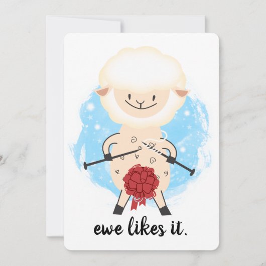 Schafwolle stricken Weihnachten (Vorderseite)