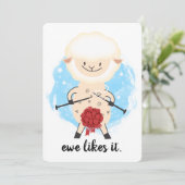 Schafwolle stricken Weihnachten (Stehend Vorderseite)