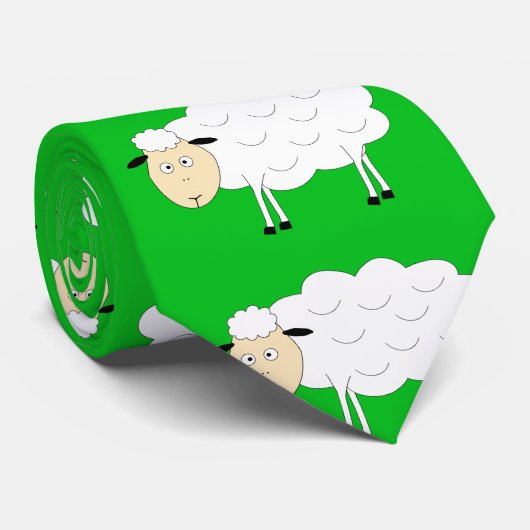 Schafzeichen Krawatte (Gerollt)