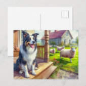 Schafzucht und Grenzkohle Postkarte (Vorne/Hinten)