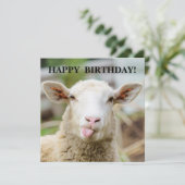 Schafzunge Feiertagskarte (Stehend Vorderseite)