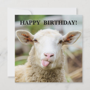 Schafzunge Feiertagskarte