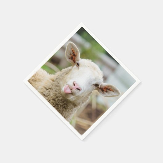 Schafzunge Serviette (Ecke)