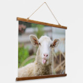 Schafzunge Wandteppich Mit Holzrahmen (Gewinkelt)