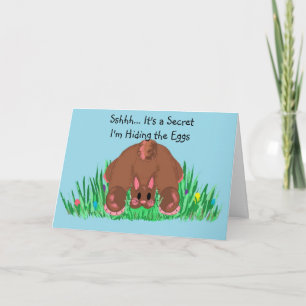 Schah... Es ist ein Geheimnis, das ich verstecke . Feiertagskarte