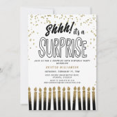 Schah! Es ist ein überraschender Spaß 50. Geburtst Einladung (Vorderseite)