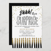 Schah! Es ist ein überraschender Spaß 50. Geburtst Einladung (Vorne/Hinten)