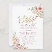 Schah! Es ist eine Überraschung | Modern Script Bi Einladung (Vorderseite)