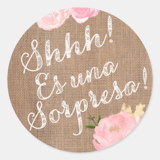 Schah! Es una Sorpresa! Überraschungsaufkleber en Runder Aufkleber (Vorderseite)