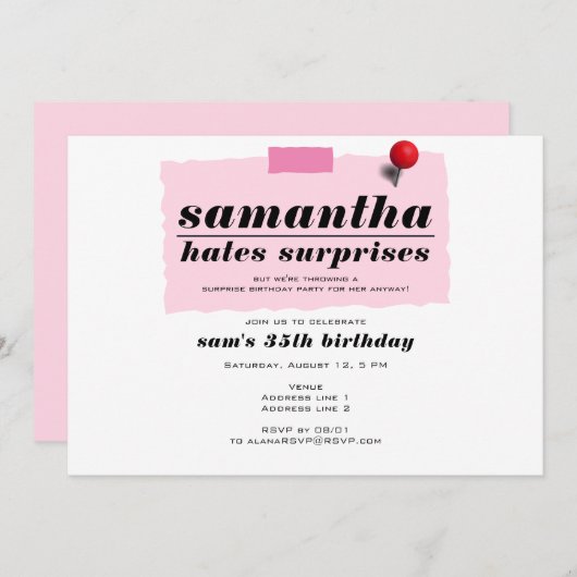 Schah! HaselÜberraschungen Moderne Funny Birthday  Einladung (Vorne/Hinten)