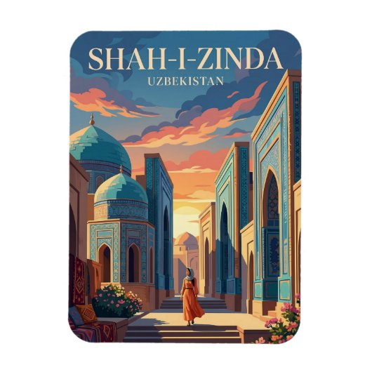 Schah-i-Sinda Usbekistan Magnet (Vertikal)