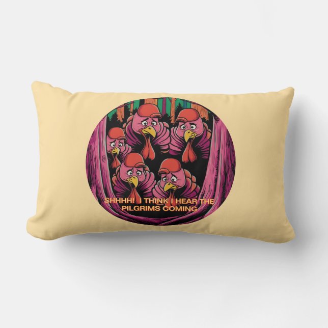 Schah! Ich glaube, ich höre die Pilger kommen! Lendenkissen (Vorderseite)