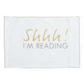 Schah! Ich lese gerade Pillowcase-Set Kissenbezug (Rückseite-Rechts)