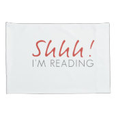 Schah! Ich lese gerade Pillowcase-Set Kissenbezug (Rückseite-Rechts)