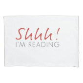Schah! Ich lese gerade Pillowcase-Set Kissenbezug (Vorderseite-Links)