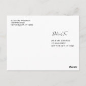 Schah! Überraschung Gold Geburtstagsparty Foto Postkarte (Rückseite)