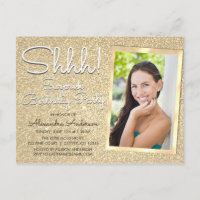 Schah! Überraschung Gold Geburtstagsparty Foto